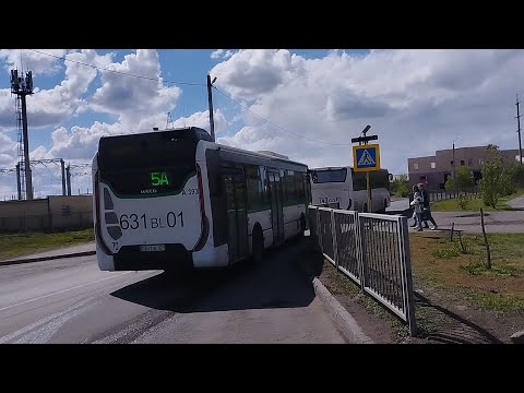 Видео: Астана. A393 Iveco urbanway 12 маршрут 5A и Z010 Iveco Crossway 13m PRO маршрут 6ка