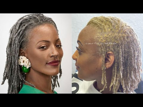 Видео: Трендовые натуральные крошечные дреды/натуральные косы цвета «соль с перцем»