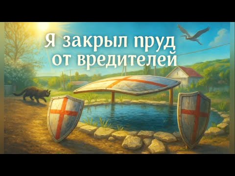 Видео: Накрыл пруд на участке😊