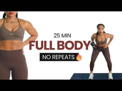 Видео: 25-минутная тренировка с гантелями на всё тело — станьте сильнее и сжигайте жир дома