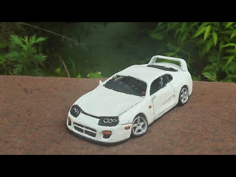 Видео: слепил легендарную Toyota Supra A80 из пластилина!!!!!! 