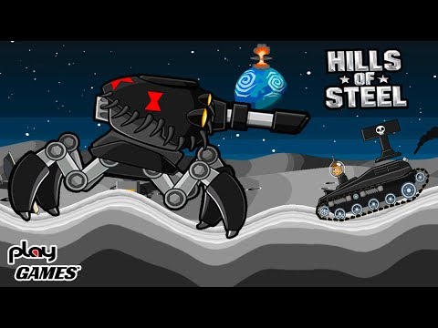 Видео: АРАХНИД устроил РАЗГРОМ на ЛУНЕ! Безумная танковая БИТВА в игре HILLS of STEEL Обновление