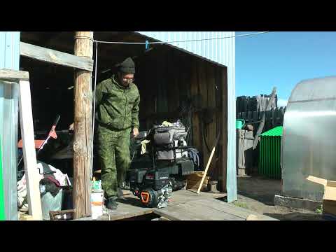 Видео: Лифан 22лс на снегоход Рысь 500+.