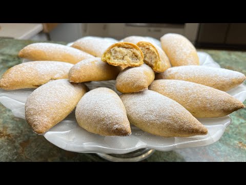 Видео: Нежнейшее печенье с творогом и орешками- бананы!