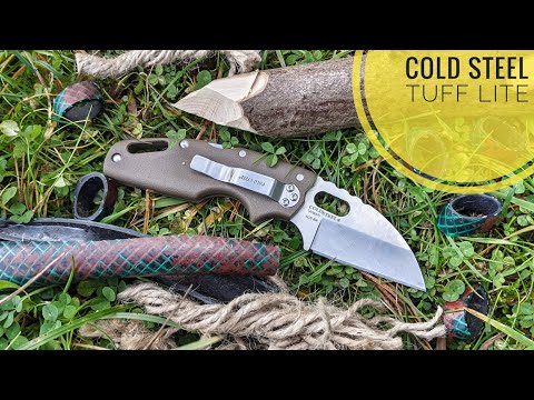 Видео: нож Cold Steel Tuff Lite тест / testing