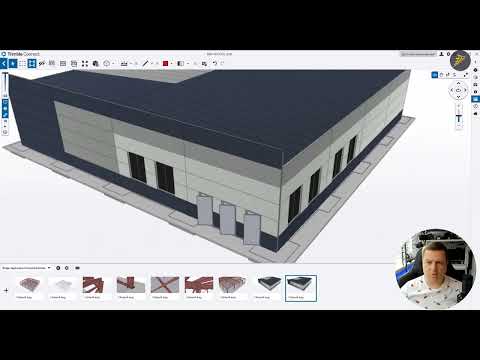 Видео: [Наши курсы] TEKLA - SCAD - Connect Проектирование и расчет одноэтажного общественного здания