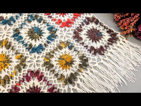 Видео: это было потрясающе | Как связать очень простую модель палантина крючком.