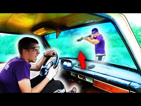 Видео: Что если ГАРПУНОМ ВЫСТРЕЛИТЬ в ЛОБОВОЕ СТЕКЛО.??!