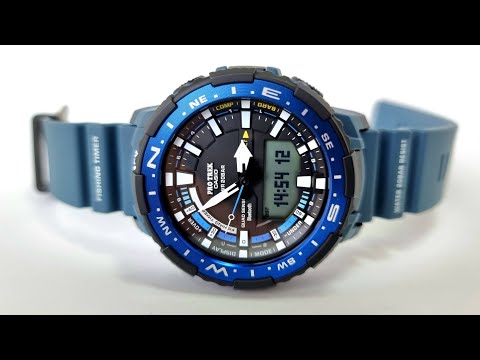 Видео: Casio PRO TREK PRT-B70-2ER. В том числе для рыбаков