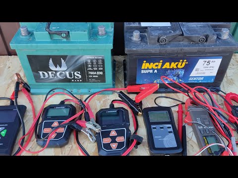 Видео: Миллиомметр Yaorea YR1035+ Сравнение и проверка тестеров акб Konnwei 208,  218 , Kingbolen BM580