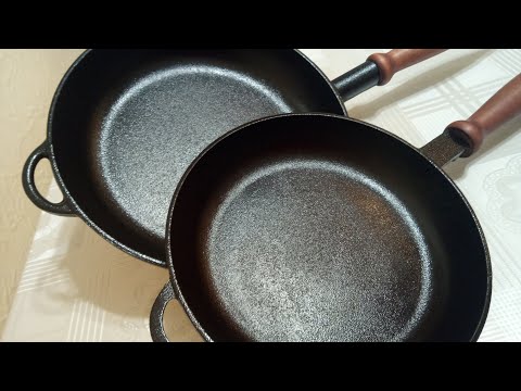 Видео: ОБЖИГ и ТЕСТИРОВАНИЕ ЧУГУННЫХ СКОВОРОДОК ! АНТИПРИГАРНОЕ ПОКРЫТИЕ !