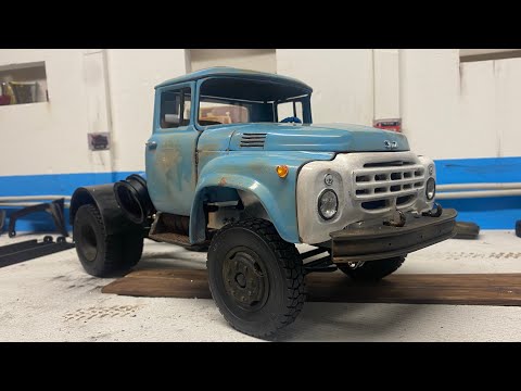 Видео: Зил 130 ММЗ 555 1:12 рама готова Zil 130 RC chassis ist fertig😎