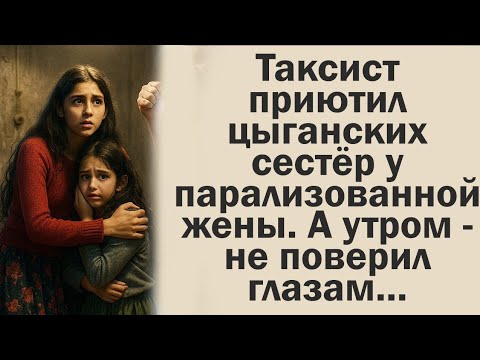 Видео: Таксист приютил цыганских сестёр у парализованной жены. А утром — не поверил глазам…
