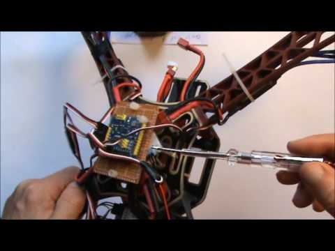 Видео: Квадрокоптер 450  MultiWii CRIUS v2.5. Схема, компоновка, прошивка, калибровка, подъем+ Crash.