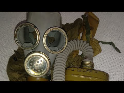 Видео: Мм-1 общевойсковой советский противогаз из комплектов  Рш-4 и Мо-4у
