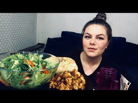 Видео: Мукбанг! Салат 🥗 Курица карри  ЗЛАЯ ЮЛЯ 🍛 Mukbang! chicken curry 🍛