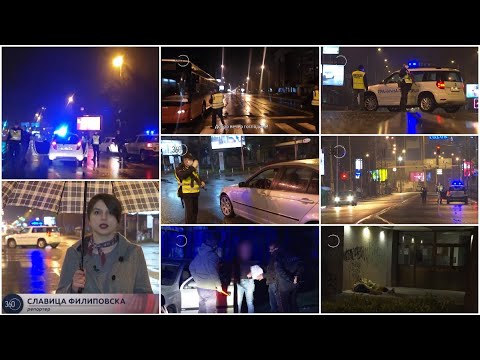 Видео: 360° патрола во полициски час: на улица остануваат бездомниците - и луѓе и кучиња