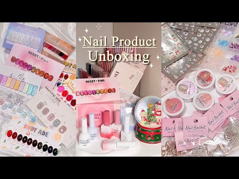 Видео: Распаковка корейских материалов для ногтей!🇰🇷💗📦/ Ознакомьтесь с новыми зимними деталями и наклейками
