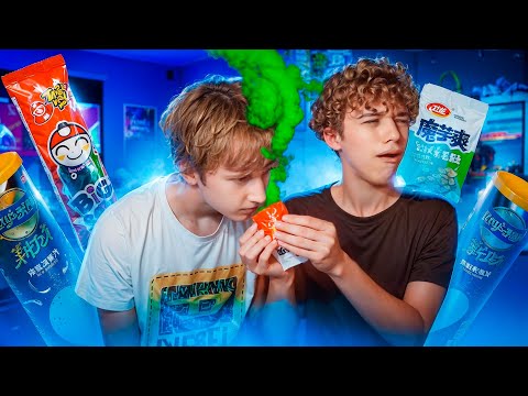 Видео: Пробуем с Димой необычную еду из Кореи! (И не только)