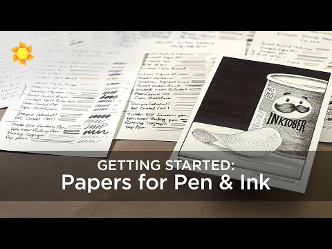 Видео: Начало работы с ручкой и чернилами, часть 2: Всё о бумаге
