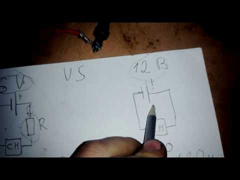 Видео: сравнение свечей накала на 6 и 12 вольт.