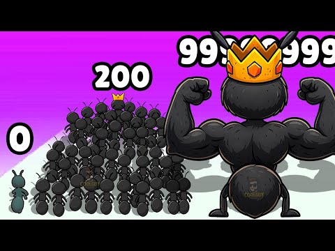 Видео: ОГРОМНАЯ ТОЛПА МУРАВЬЕВ! НИКТО НЕ СПАСЕТСЯ В ИГРЕ Tiny Run
