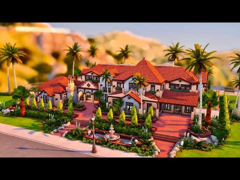 Видео: Tour Beverly Hills Tuscany Mansion II The Sims 4 II Тур по Тосканському маєтку на Беверлі-Гіллс