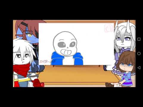 Видео: _реакция андертейл на Санс против Флауи _