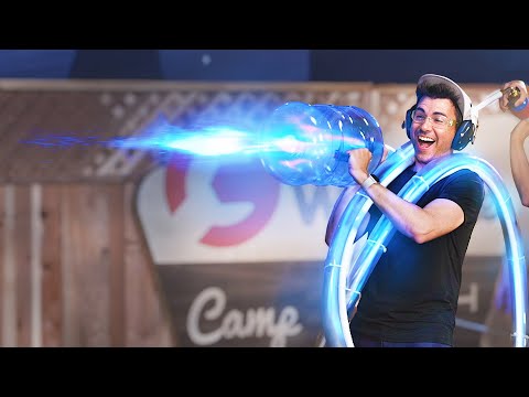 Видео: Гигантская пушка «Вжух»! Лагерь CrunchLabs — неделя 10
