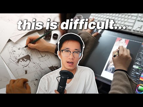 Видео: Создавать мангу и вебтунов сложно...