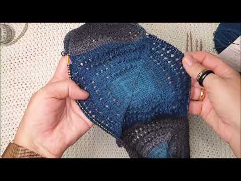 Видео: Кардиган "Морской Шторм "/ 5 Квадрата на спицах 
