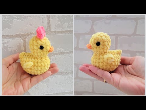 Видео: Вязаная несложная уточка крючком из плюшевой пряжи✨crochet duck✨ gehäkelte Ente