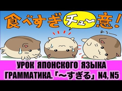 Видео: Грамматика JLPT N4・N5  「〜すぎる」.  Урок японского языка
