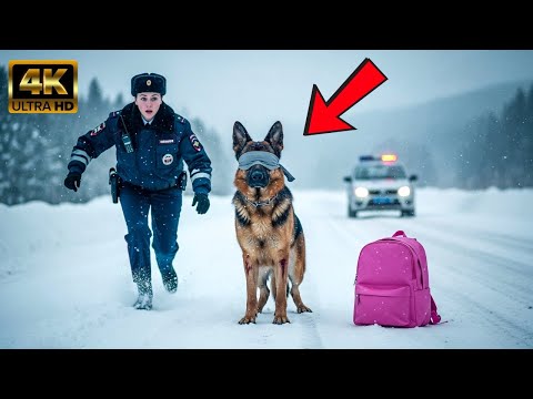 Видео: Полицейская нашла собаку с повязкой и розовым рюкзаком — то, что было внутри, тронуло всех