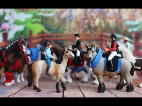 Видео: Арденский жеребец Schleich и другие. Самодельная амуниция за 5 минут!