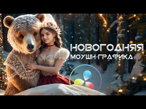 Видео: Новогодняя моушн-графика в Davinci Resolve