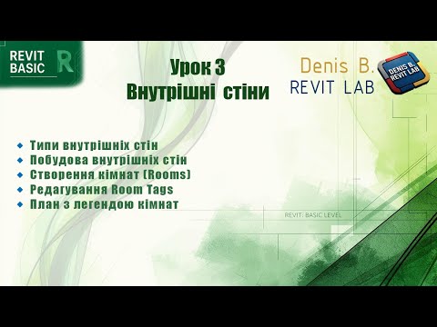 Видео: Урок 3  Внутрішні стіни та план зонування