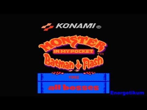 Видео: Flash & Batman - Monster in my Pocket (Unlicensed) - all bosses (все боссы) [NES]