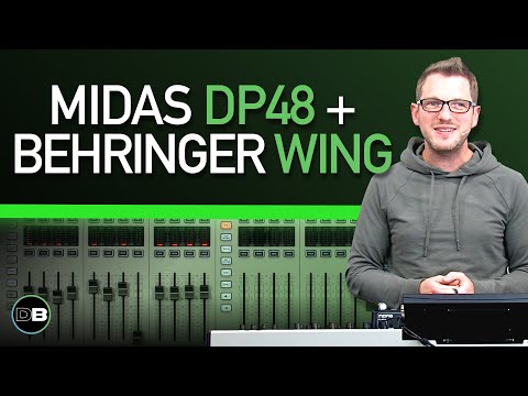 Видео: Использование Midas DP48 с Behringer Wing