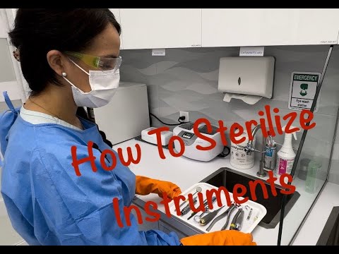 Видео: Стерилизация стоматологических инструментов: ультразвуковая очистка, упаковка и автоклавирование