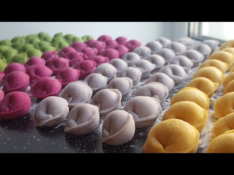 Видео: Цветные пельмени с натуральными красителями🍀самый лучший рецепт теста для пельменей🍀 Dumplings