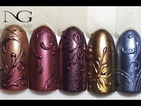 Видео: Модный маникюр с хромовым эффектом. Periscope / Fashion Nails with chrome effect