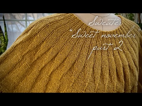 Видео: Это нужно связать обязательно! 🍁🍁🍁 МАСТЕР-КЛАСС❗️”Sweet november” sweater part 2