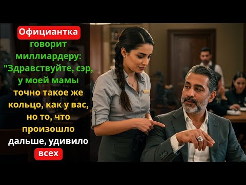 Видео: Официантка узнает кольцо Миллиардера... и раскрывает семейную тайну, которая изменит их жизнь
