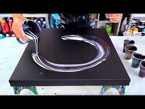 Видео: Что ж, это было неожиданно! - Жемчужно-белые слои - Акриловая краска