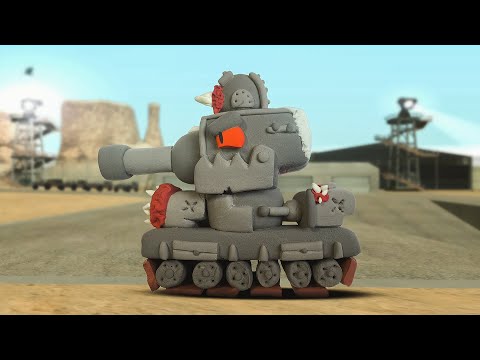 Видео: Зараженный КВ-6 от Homeanimations ✅ Туториал из пластилина ✅ ИСА лепит