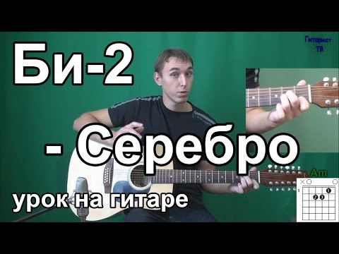 Видео: Как играть Би-2 - Серебро - на гитаре | Подробный разбор - Видео урок