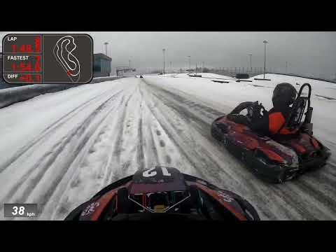 Видео: Игора Драйв картинг, температура воздуха -7, покрытие снег и лёд