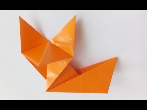Видео: Как сделать лису 🦊 оригами, How to make an origami fox