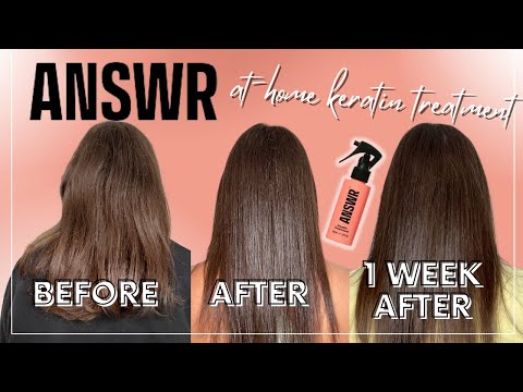 Видео: Кератиновое выпрямление ANSWR в домашних условиях — экономьте сотни долларов в год 💰💰